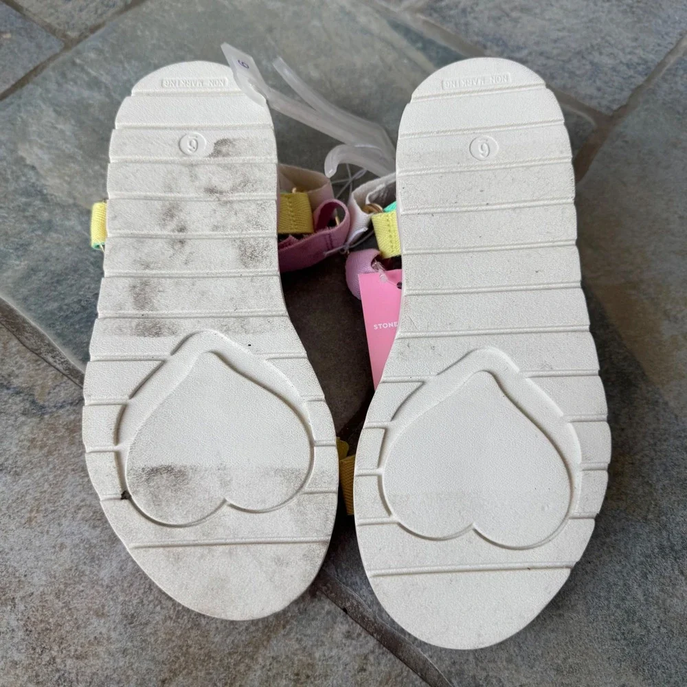 NWT‎ Stoney Clover x Target Colorblock Platform Sandals Size 6 Pastel Y2K Vibes